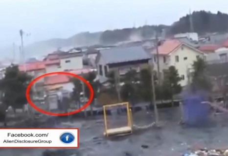 【動画】日本の津波の映像に謎の生物（幽霊？）が映り込んでいる事が判明、これは怖い