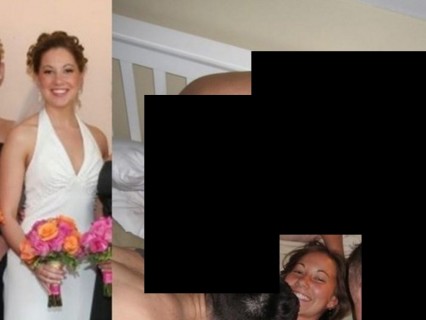 花嫁らしき女性が4人の男たちとセ○クスしている画像が流出。これはヤバい
