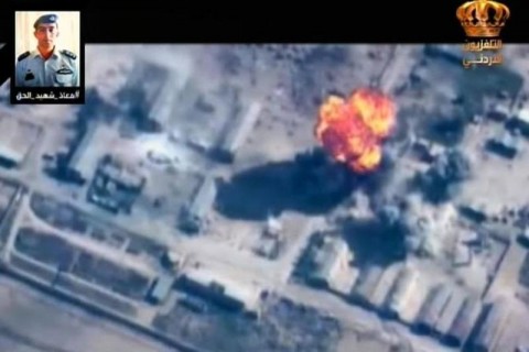 【動画】ヨルダン、イスラム国（ISIS）に復讐を開始、空爆映像