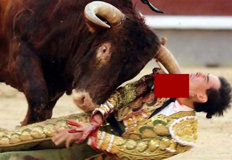 【閲覧注意】スペインの闘牛で首に角が突き刺さるヤバい事故