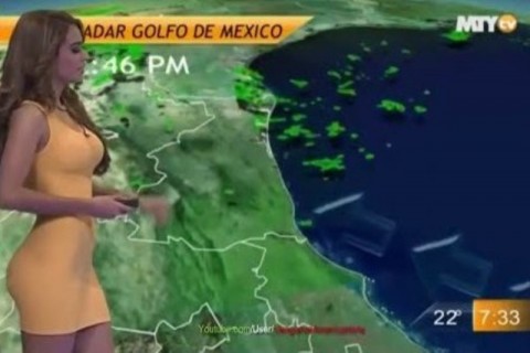 メキシコのお天気お姉さんがこんなにエロいとは思わなかった