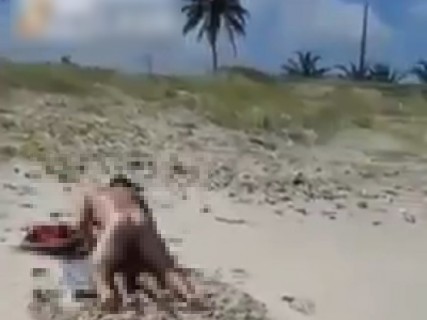 【動画】”誰もいないビーチ” に全裸の男と女が行ったらこうなるわな・・・