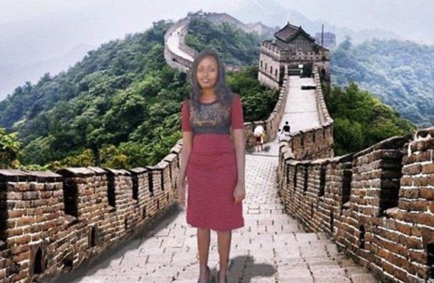 お金がなくて中国旅行に行けなかったケニア人の画像笑った