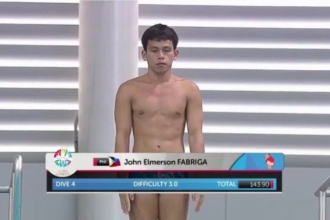 【動画】水泳、飛込競技でフィリピン代表がやらかす。これもう放送事故だろ…