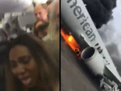 「乗ってる飛行機が燃えだした！」乗客が撮影した映像が怖すぎると話題に