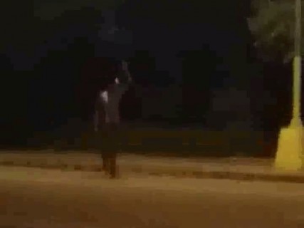 【閲覧注意】夜道で「あの人何やってるんだろう」⇒ 近付いてみると・・・（動画）