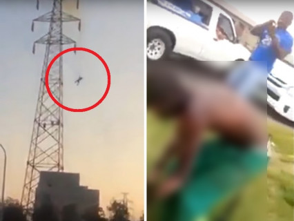 【動画】”絶対に死なない男” が3万ボルトの電撃を受け、30メートルの高さから落下した結果…