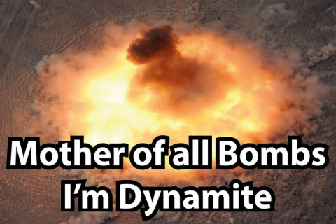 【動画】アメリカがイスラム国に落とした爆弾、「これ」らしい・・・威力ヤバいな