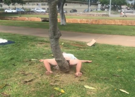 【激写】公園に下半身裸でイキまくってる女がいるんだがｗｗｗ（動画あり）