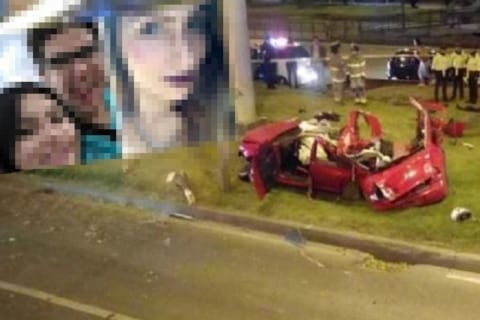 【閲覧注意】DQN男女4人が乗った車、スピード違反をしたあげくこうなる…（動画あり）