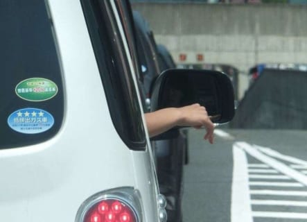 【閲覧注意】車の窓から手を出していたＤＱＮ。対向車にバキバキにされこうなる（画像あり）