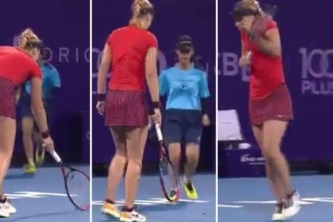 【狂気】女子テニス、タイオープンでクモが侵入し触れない選手 ⇒ ボールガールがサイコだった結果…