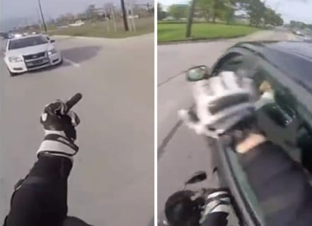 【動画】パトカーを挑発して逃げ切ったDQNバイク乗り ⇒ 2分45秒に ”罰” が当たりますｗｗｗ