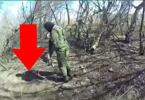 【閲覧注意】地雷を踏んだ人間が五体不満足になる瞬間　東部ウクライナ vs.ロシア兵士