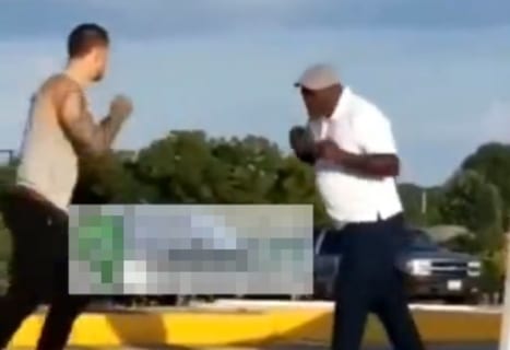 【動画】タトゥー入りDQN、街で ”黒人のおっさん” と殴り合いの喧嘩した結果…