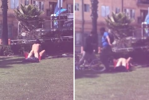 【動画】公園でがっつりセ○クスしてるカップル ⇒ 10秒後こうなりますｗｗｗｗｗ