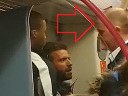 【衝撃映像】電車で2mの男にケンカを売ったDQNがｗｗｗｗｗｗ