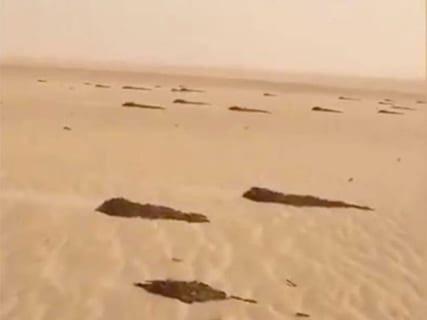 【恐怖】サウジアラビアの砂漠に大量の ”黒い斑点” ⇒ 近付いたら・・・（画像あり）