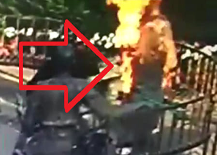 【閲覧注意】ロシアの反政府組織を取材した女性、生きたまま燃え死ぬ（動画あり）