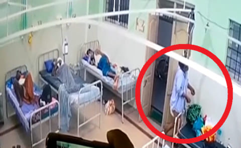 【閲覧注意】コロナ感染者が死亡した日の病室内監視カメラ。おぞましいものが映ってた…