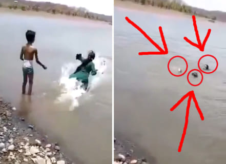 【閲覧注意】川で遊ぶ家族。幼い娘が撮影中、父、母、兄が溺死してくビデオが怖すぎる