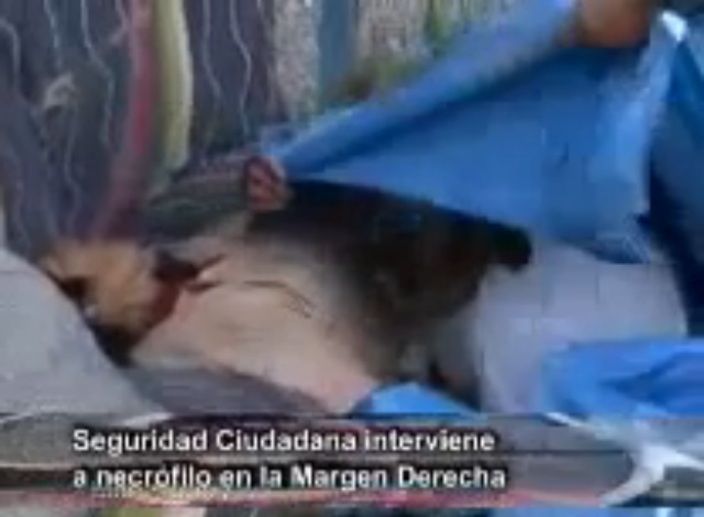 【動画】路上で死んでいる女性とセ●クスをしていたホームレスの男、現行犯で逮捕