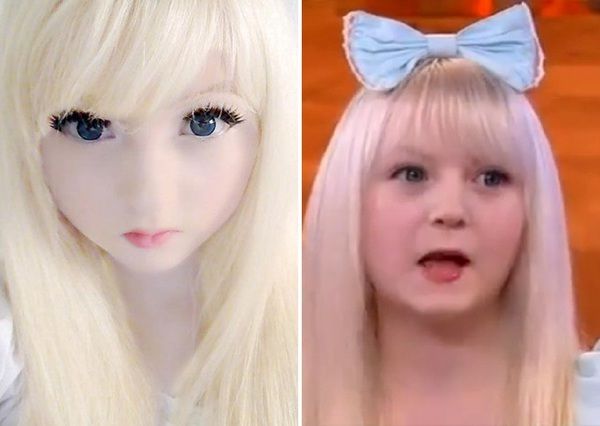 YouTubeで話題の ”人形のような美少女” がTV出演 ⇒「顔が全然違う」と話題に