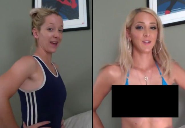 スクール水着がどれだけ女性の巨乳を隠していたのかが判明