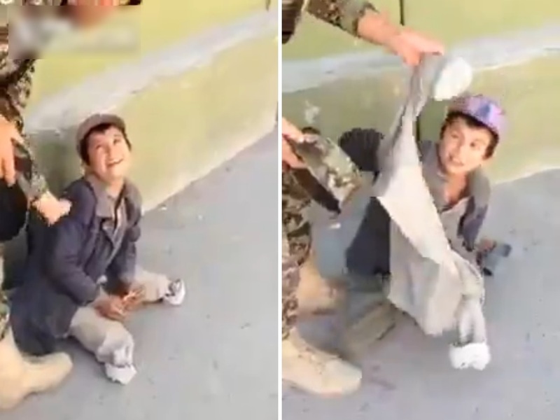 【動画】お金を欲しがる歩けない乞食の少年を無理やり立たせようとしたら・・・