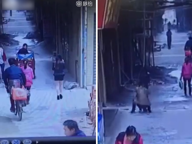 【動画】AVとかじゃなく、本当に歩いてるミニスカートの女の子の下着を剥ぎとる変態が現る…