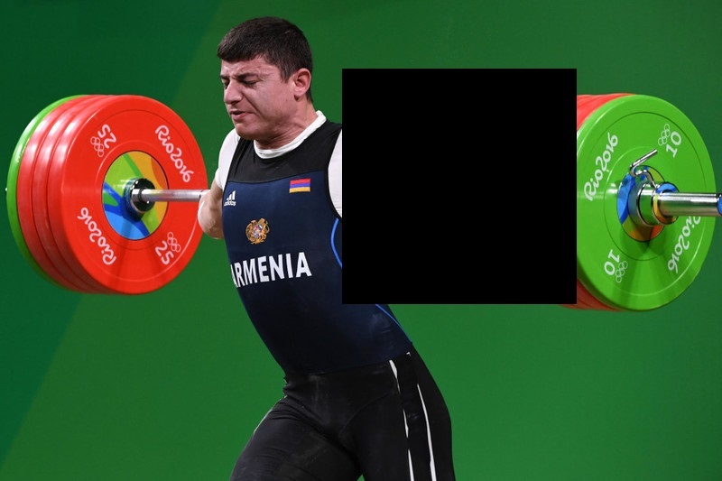 Armenia's Andranik Karapetyan sustains a