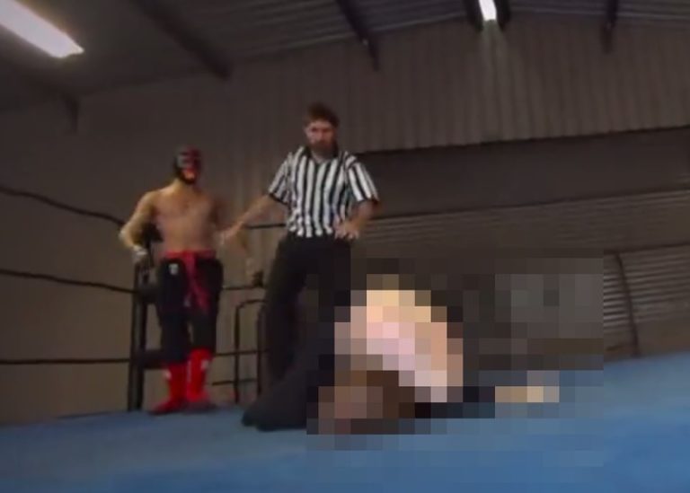 【閲覧注意】プロレスラーさん、相手プロレスラーをガチで破壊してしまう・・・（動画あり）