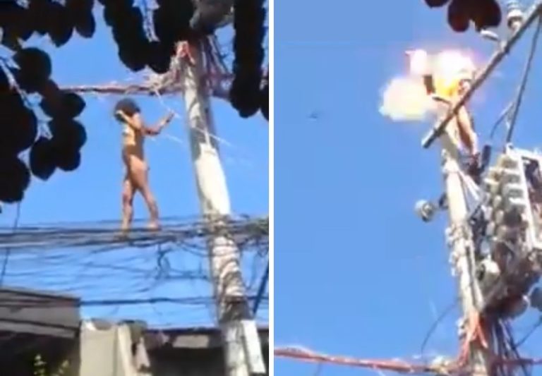 【衝撃】全裸で街に飛び出した障害者の女の子はこうなります・・・（動画あり）