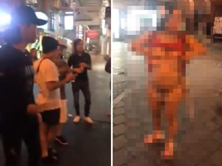 【超絶悲報】海外で ”大阪の街中でおっぱい・マ●コを見せる女” が話題になってしまう…