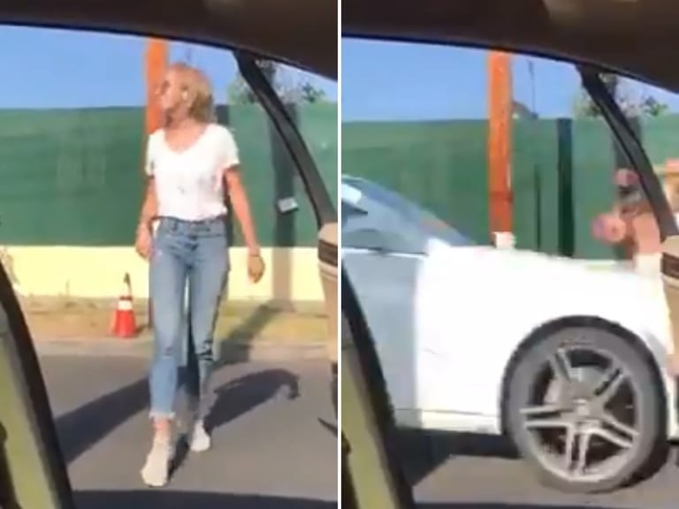 【衝撃映像】路上でダンスを踊るセクシー美女に今からヤバい事が起こります・・・・・