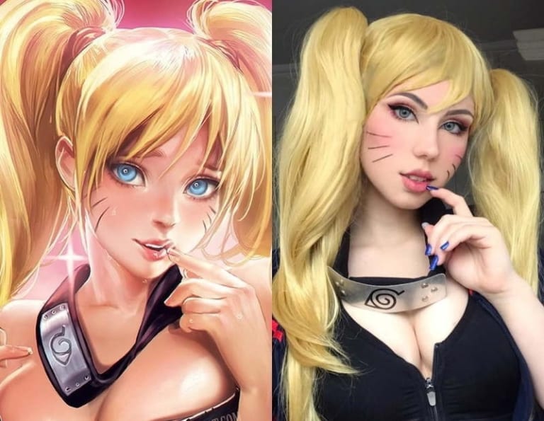 【画像】日本の「NARUTO」コスプレをした白人美女（乳首・マ●コ丸出し）がＨすぎると話題に