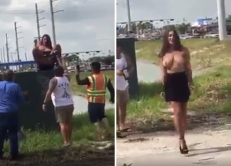 【動画あり】AV女優の野外撮影に遭遇したら最高すぎた・・・