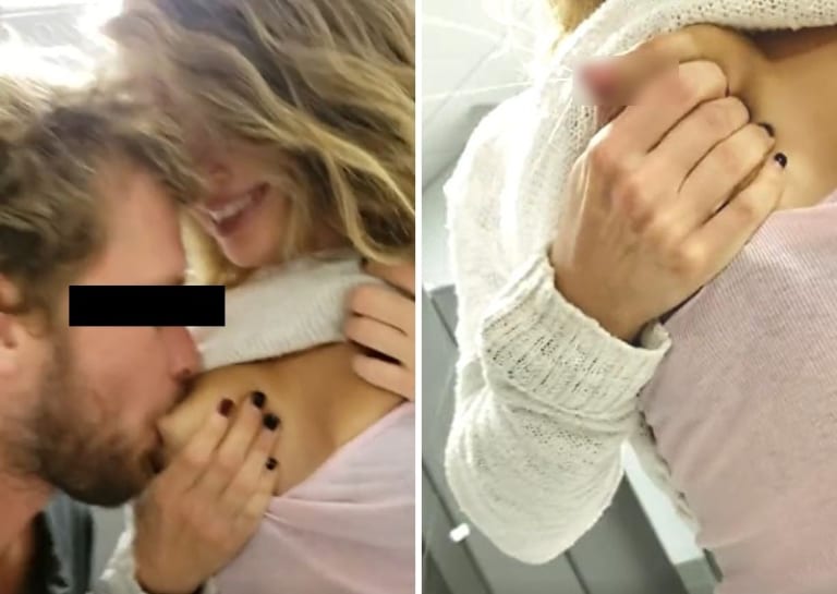【動画】痴女人妻さん、会社の同僚に母乳を直で吸わせてしまう…