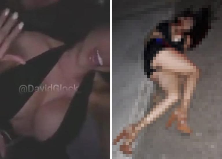 【閲覧注意】クラブで一番エロいギャル、帰り道にこうなる…（画像あり）