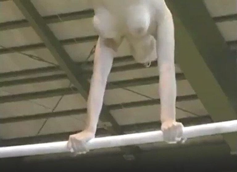 【動画あり】女子体操選手が ”おっぱい丸出し” で競技を行ったらこうなる