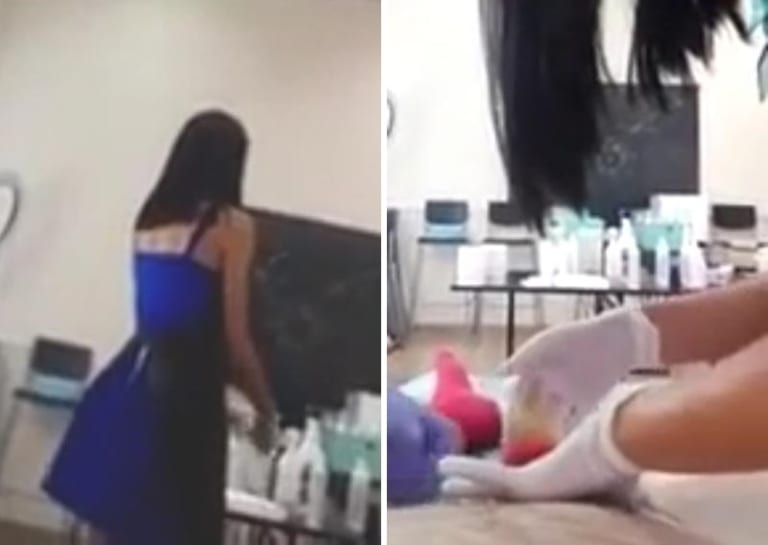 【ガチ動画】美容クリニックのお姉さん、男性客を射精させてしまうミスｗｗｗｗｗ