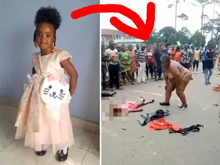 【超！閲覧注意】カメルーンで1人の幼女が殺された結果…皆が集まってきて…（動画）
