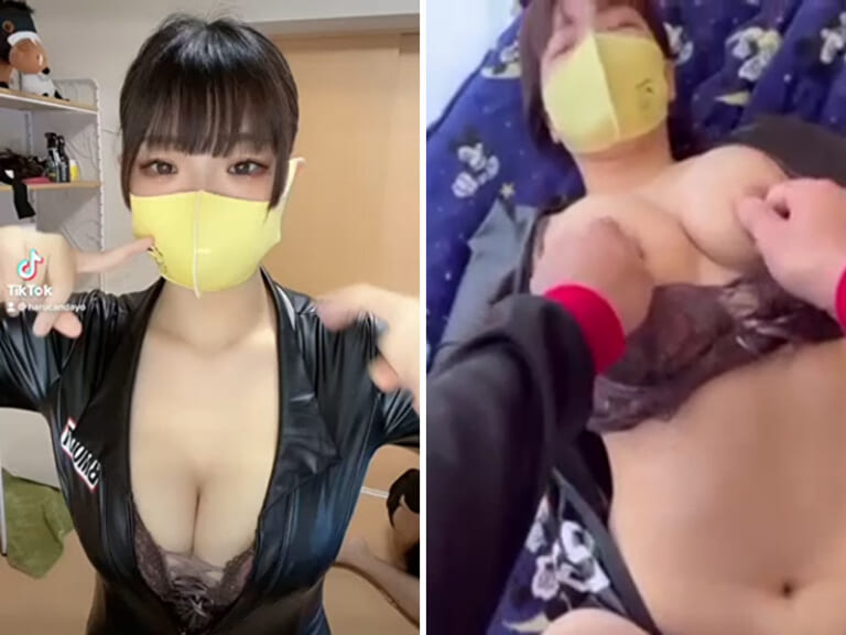 【エロ注意】TikTokで人気の1○歳日本人少女の裏垢、もう完全にAV（動画あり）
