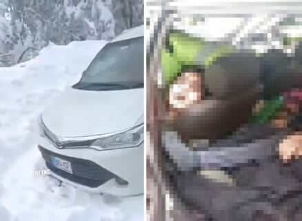 【閲覧注意】大雪で立ち往生 ⇒ 車で暖を取ってた家族6人、おぞましい姿となる