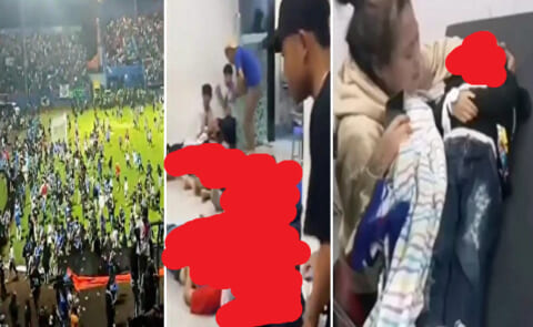 【閲覧注意】インドネシアのサッカー場で暴動、125人死亡、”TVでは絶対に放送できない” 無修正動画が公開される