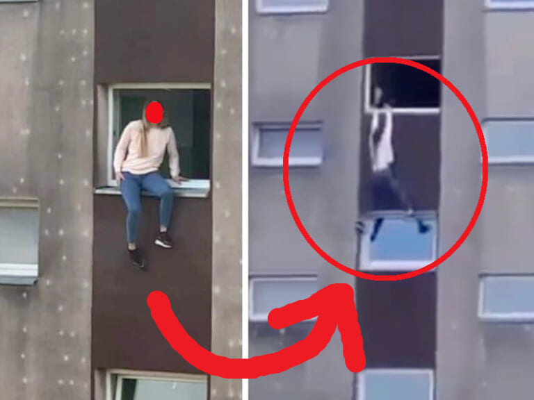 【閲覧注意】飛び降り自殺少女「やっぱり死にたくない！」← もう戻れない…（動画あり）