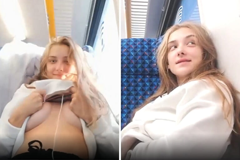 【動画】スウェーデンの美少女、電車内でオ○ニーしてイッてしまうｗｗｗｗｗｗ