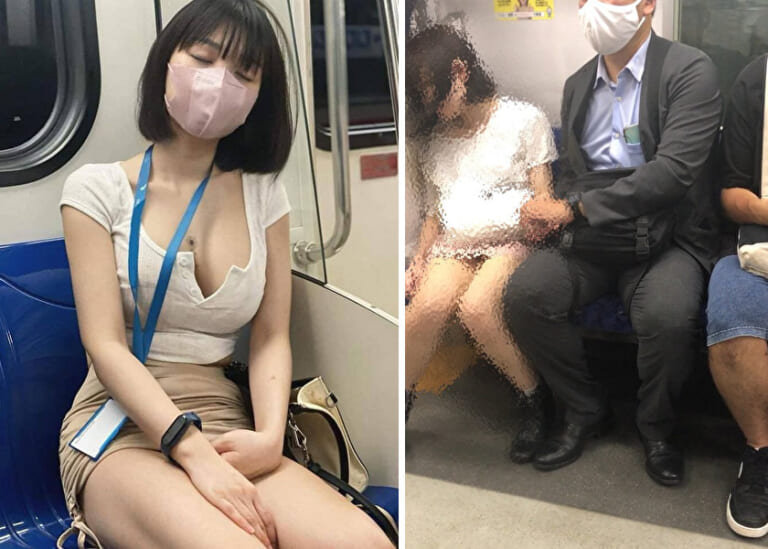 【画像あり】電車でエッッッロい恰好した女の子が寝てしまった結果・・・ ポッカキット 