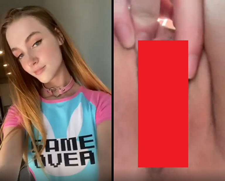 【エロ注意】ゲームで負けた美少女が罰としてオタクに送った無修正マ○コ、世界中に晒される…