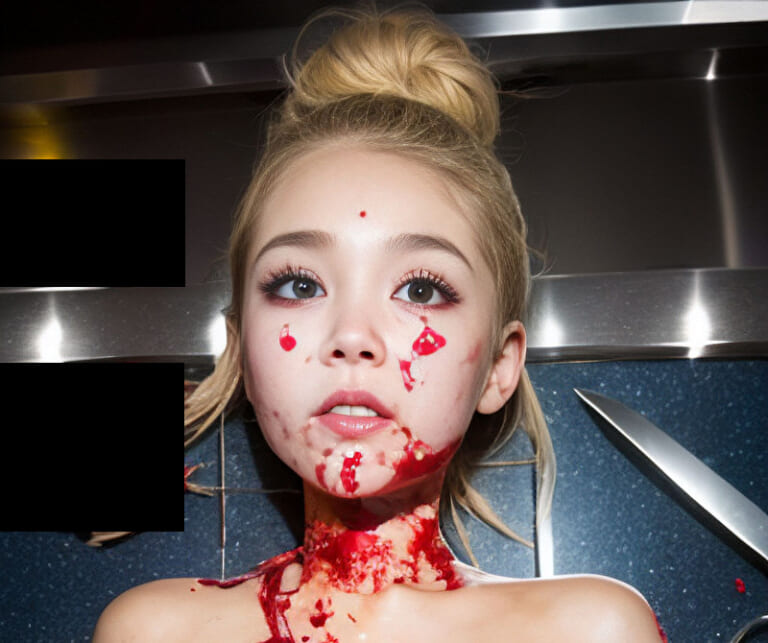 【閲覧注意】AIに「この女の子を殺して」と命令したら出来上がったエログロ画像